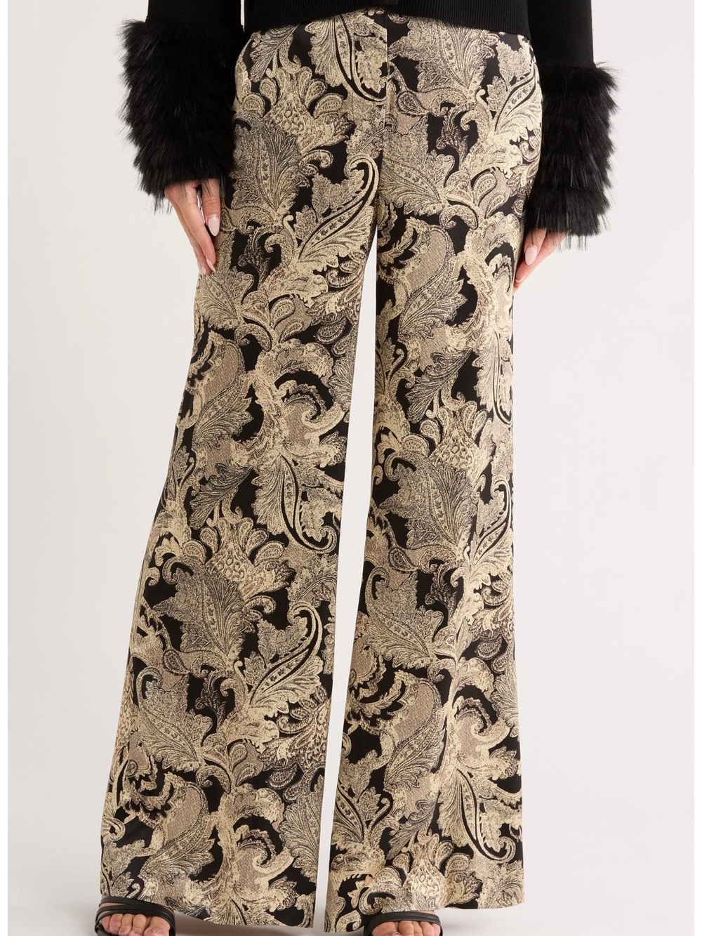 L'AGENCE Pilar Wide Leg Silk Pants